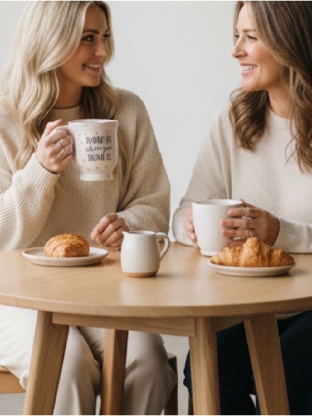 MOTHER’S DAY -HOME IS WHERE YOUR MOM IS ❤️Cream and Pink Polka Dot Mug - Picture 7 of 7